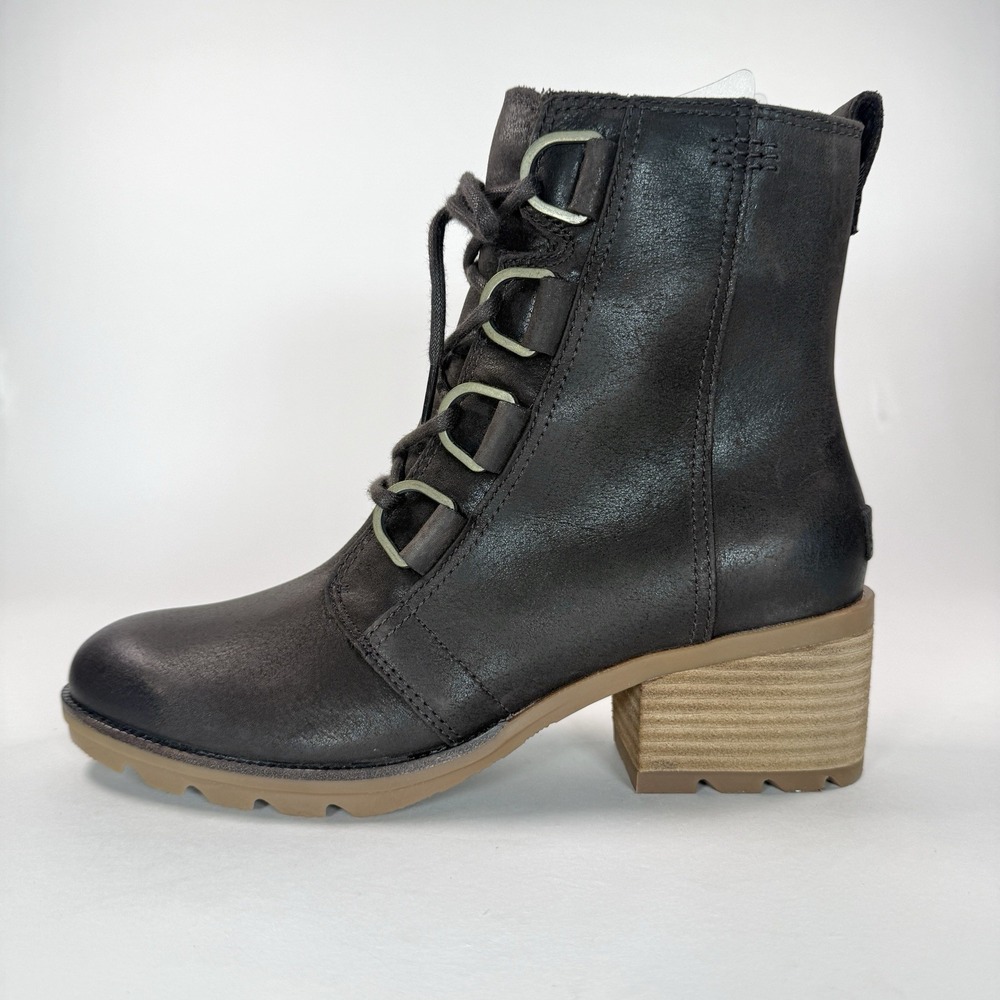 Sorel Womens 8.5 Waterproof Leather Lace Up Ankle Boots Brown NL3715 NWT - Picture 10 of 15